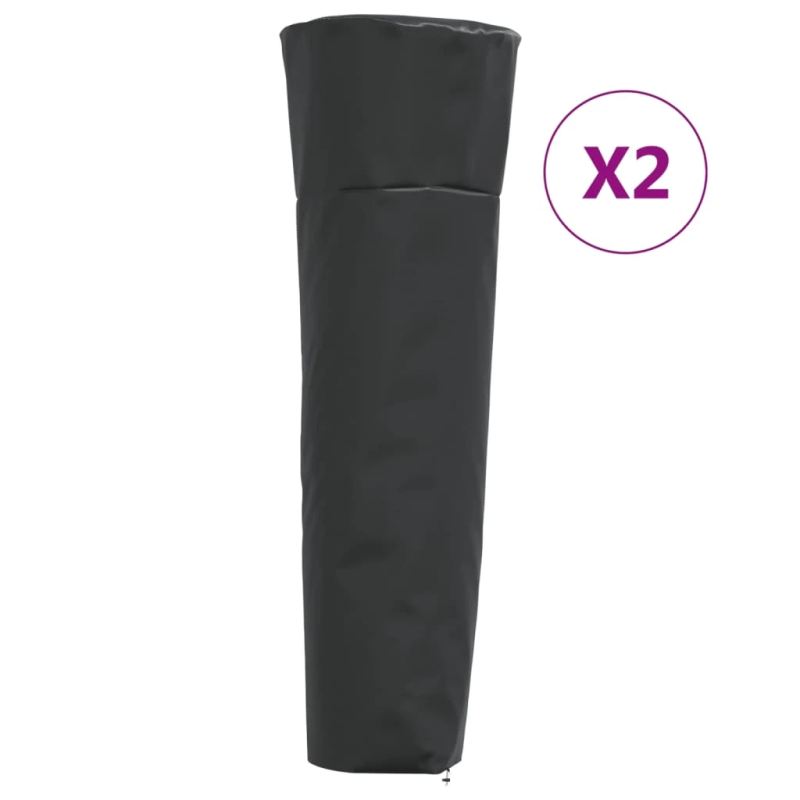 vidaXL sildītāja pārklāji, 2 gb., piramīdas forma, 86x47x241cm, audums