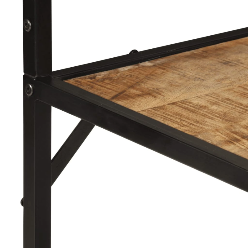 vidaXL drēbju pakaramais, 90x35x180 cm, mango masīvkoks, dzelzs