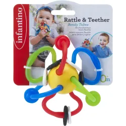 INFANTINO Silikoninis barškutis-kramtukas