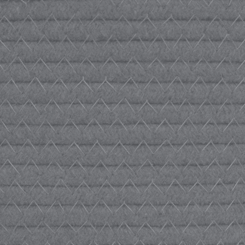 vidaXL uzglabāšanas grozs, pelēks ar baltu, DIA40x35 cm, kokvilna