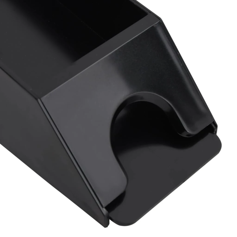 vidaXL kāršu turētājs, melns, 2 kavām