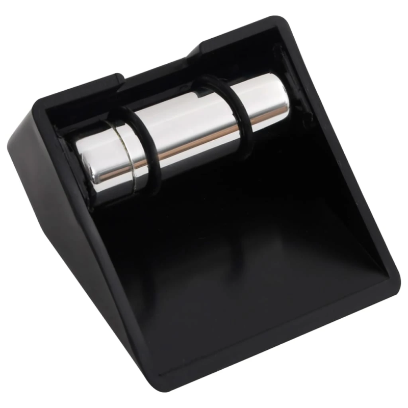 vidaXL kāršu turētājs, melns, 2 kavām