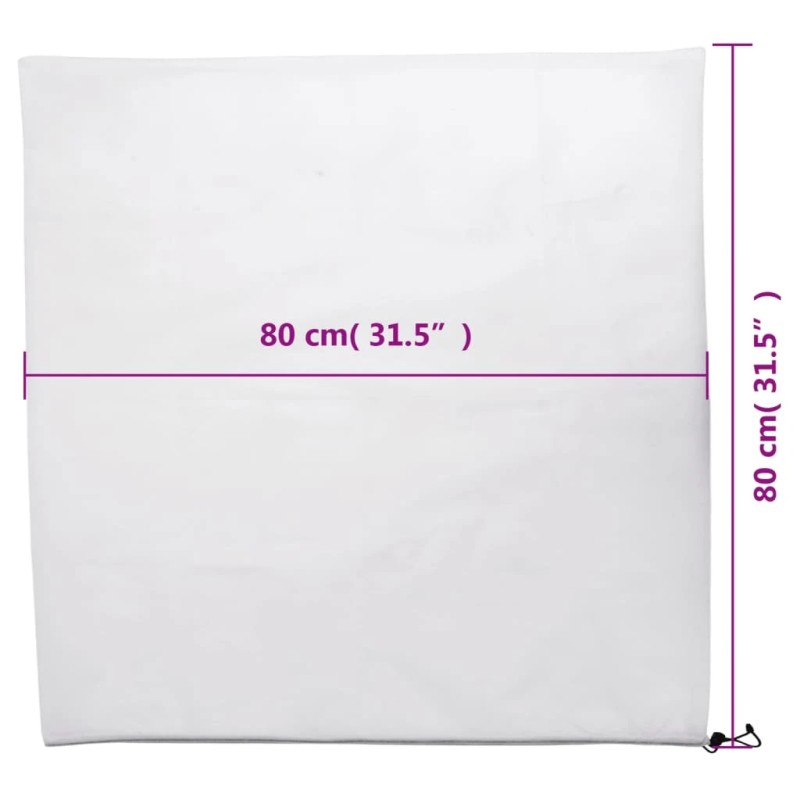 vidaXL augu pārsegi ar aukliņu, 8 gab., 70 g-m², 0,8x0,8 m