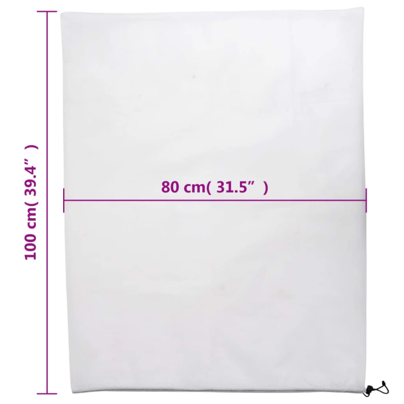 vidaXL augu pārsegi ar aukliņu, 8 gab., 70 g-m², 0,8x1 m