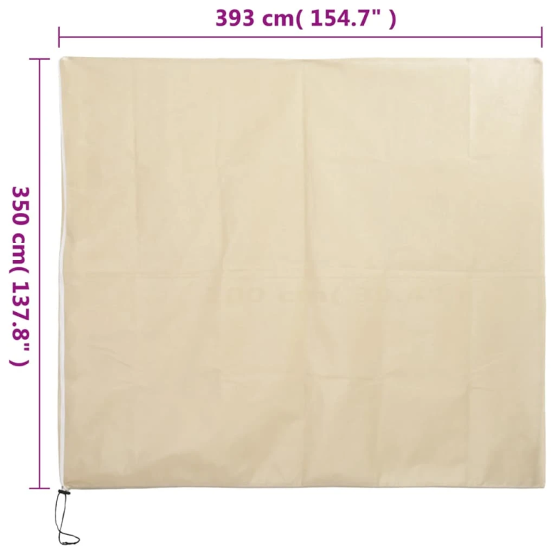 vidaXL augu pārsegi ar rāvējslēdzēju, 2 gab., 70g-m², flīss, 3,93x3,5m