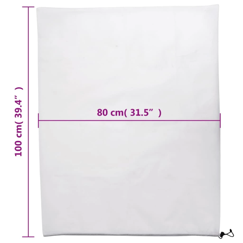 vidaXL augu pārsegi ar aukliņu, 12 gab., 70 g-m², 0,8x1 m
