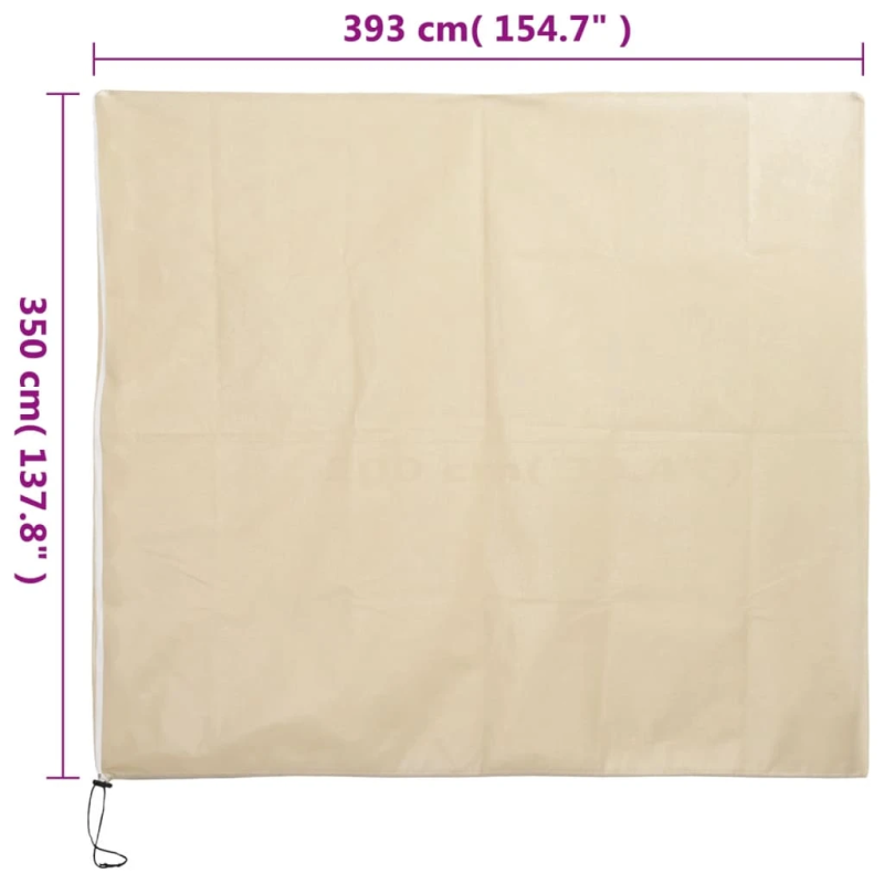 vidaXL augu pārsegi ar rāvējslēdzēju, 10gab., 70g-m², flīss, 3,93x3,5m