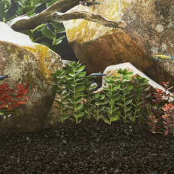 vidaXL akvārija smiltis, 10 kg, melnas, 0,2-2 mm