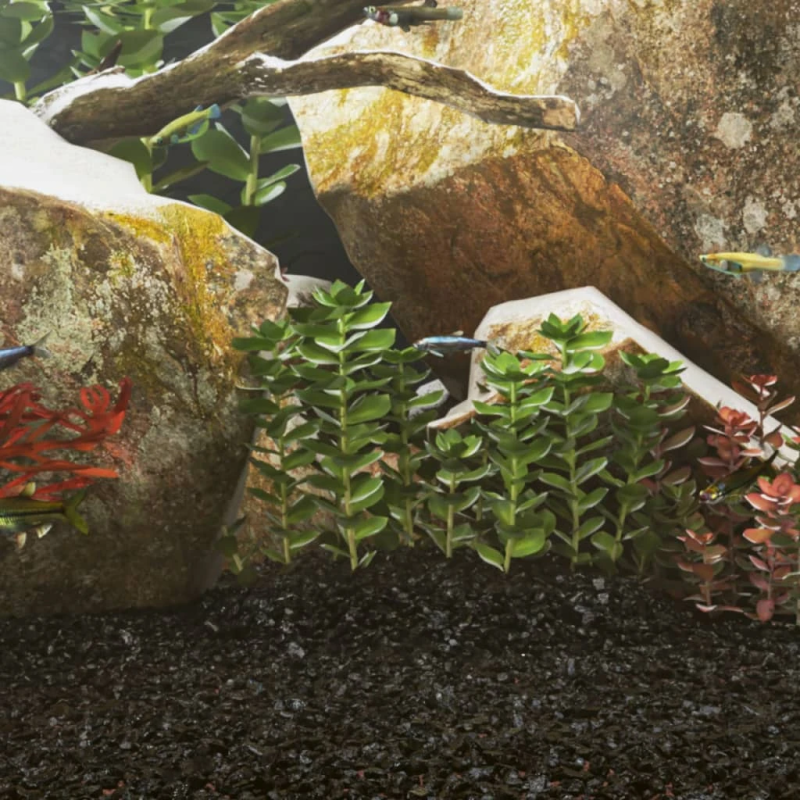 vidaXL akvārija smiltis, 10 kg, melnas, 0,2-2 mm