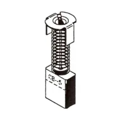 Šepetėlis Haushalt, 6.5 mm x 13.5 mm x 18 mm, 2 vnt.