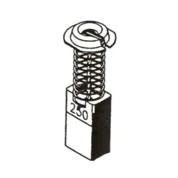 Šepetėlis Haushalt, 7 mm x 11 mm x 19 mm, 2 vnt.