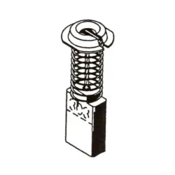 Šepetėlis Haushalt, 5 mm x 11 mm x 19 mm, 2 vnt.
