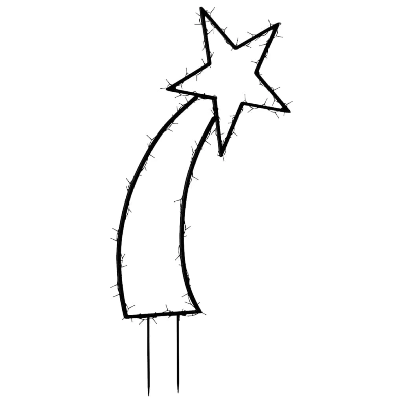 vidaXL Ziemassvētku gaismas dekors, zvaigzne, 115 LED, 89 cm