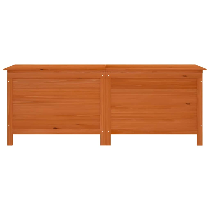 vidaXL uzglabāšanas kaste, brūna, 150x50x56,5 cm, egles masīvkoks