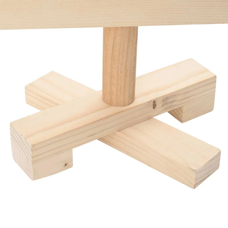 vidaXL koka Ziemassvētku eglīte dekorēšanai, 90 cm, priedes masīvkoks