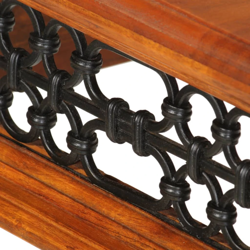 vidaXL rakstāmgalds ar atvilktni, 110x50x76 cm, akācijas masīvkoks