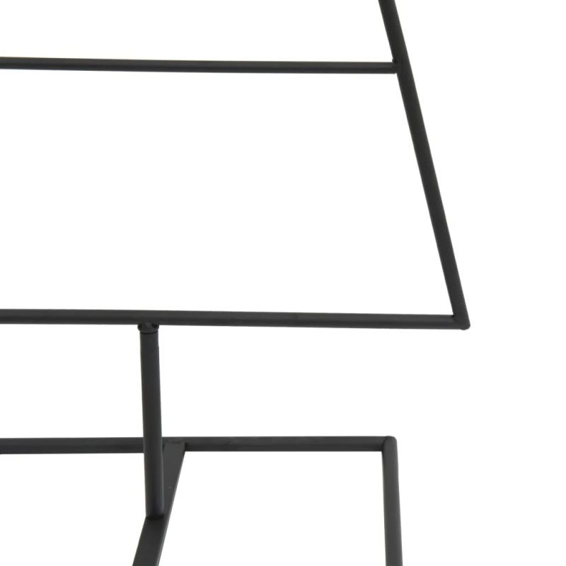 vidaXL Ziemassvētku eglīte, metāls, melna, 60 cm