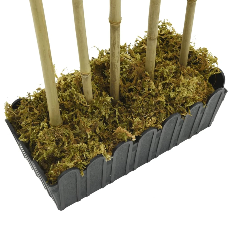 vidaXL mākslīgais bambuss, 730 lapas, 120 cm, zaļš