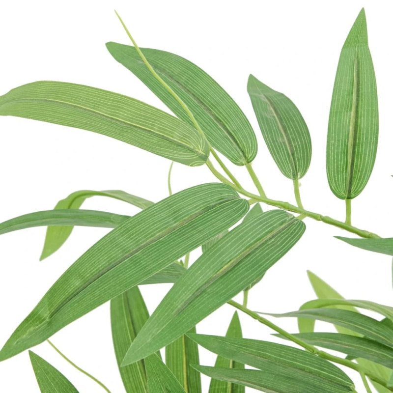 vidaXL mākslīgais bambuss, 384 lapas, 120 cm, zaļš