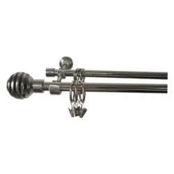 Карниз Domoletti F511252, 240 см, DIA 16 мм, никелевый цв.