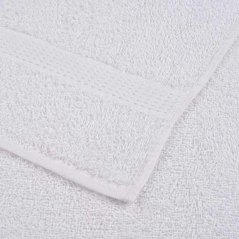 vidaXL dvieļi, FROGN, 50 gab., balti, 30x30 cm, 360 g-m²