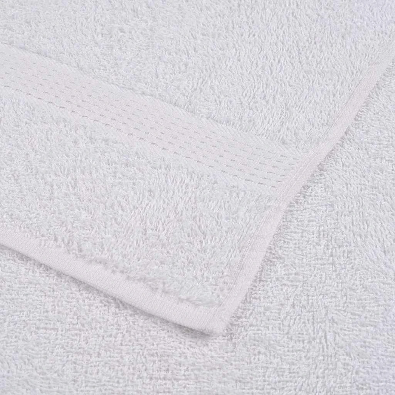 vidaXL viesu dvieļi, FROGN, 10 gab., balti, 30x50 cm, 360 g-m²