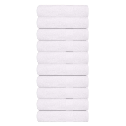 vidaXL roku dvieļi, FROGN, 10 gab., balti, 50x100 cm, 360 g-m²