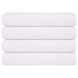 vidaXL dvieļi, FROGN, 4 gab., balti, 100x200 cm, 360 g-m²