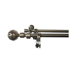 Dubultā karnīša komplekts Domoletti F511887. 180 cm. DIA 16 mm