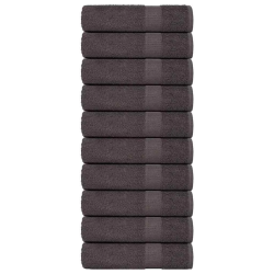 vidaXL dušas dvieļi, FROGN, 10 gab., antracīta krāsā, 70x140 cm, 360 g-m²