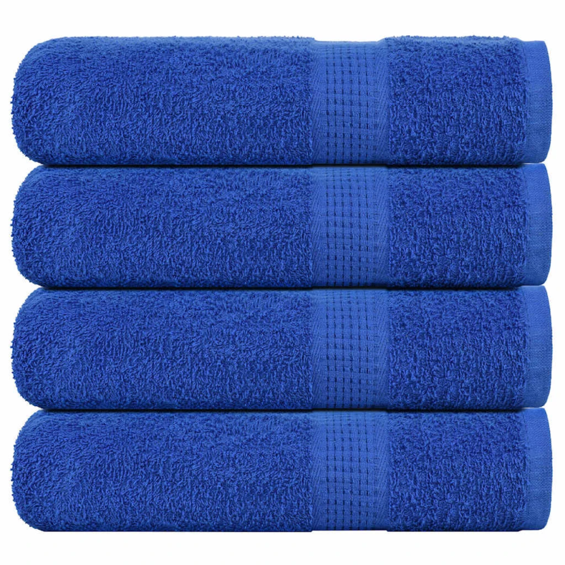 vidaXL dušas dvieļi, FROGN, 4 gab., zili, 70x140 cm, 360 g-m²