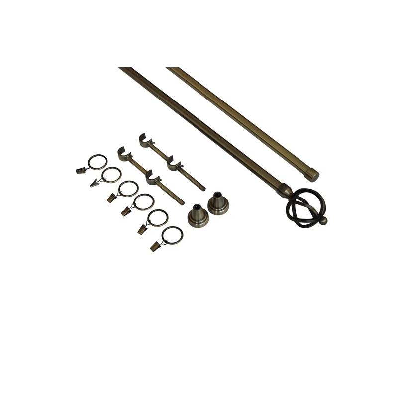 Dubultā karnīzes komplekts Domoletti F512005, 180 cm, DIA19 mm