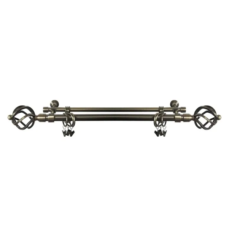 Dubultā karnīša komplekts Domoletti F512005. 240 cm. DIA 19 mm