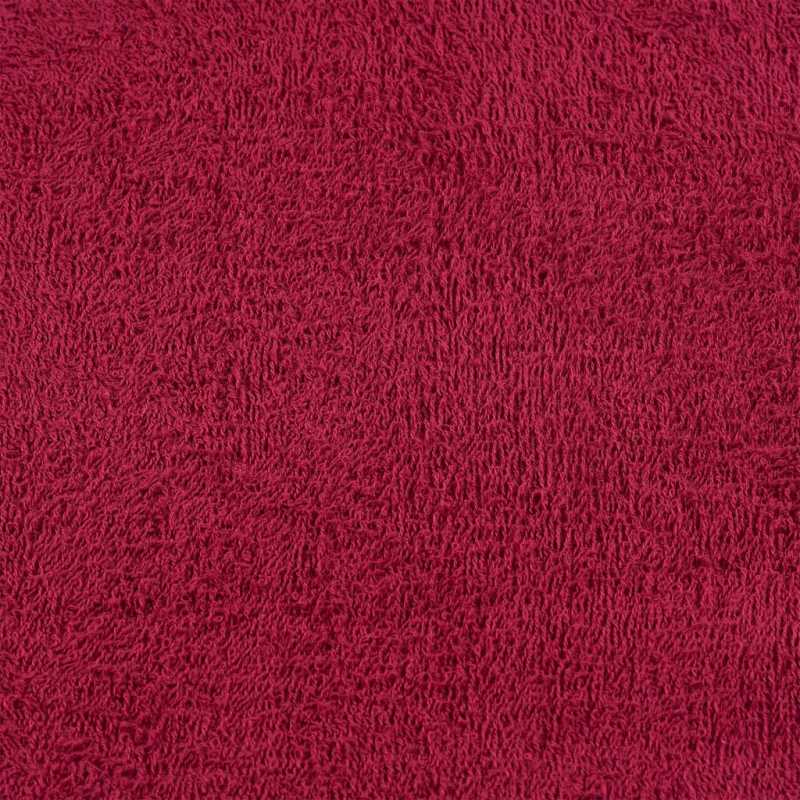 vidaXL dvieļi, FROGN, 10 gab., bordo, 100x200 cm, 360 g-m²