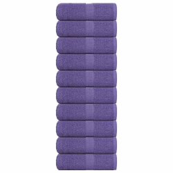 vidaXL dvieļi, FROGN, 10 gab., violeti, 30x30 cm, 360 g-m²