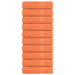 vidaXL Dušas dvieļi FROGN 10 gab Oranžs 70x140 cm 360 g-m²