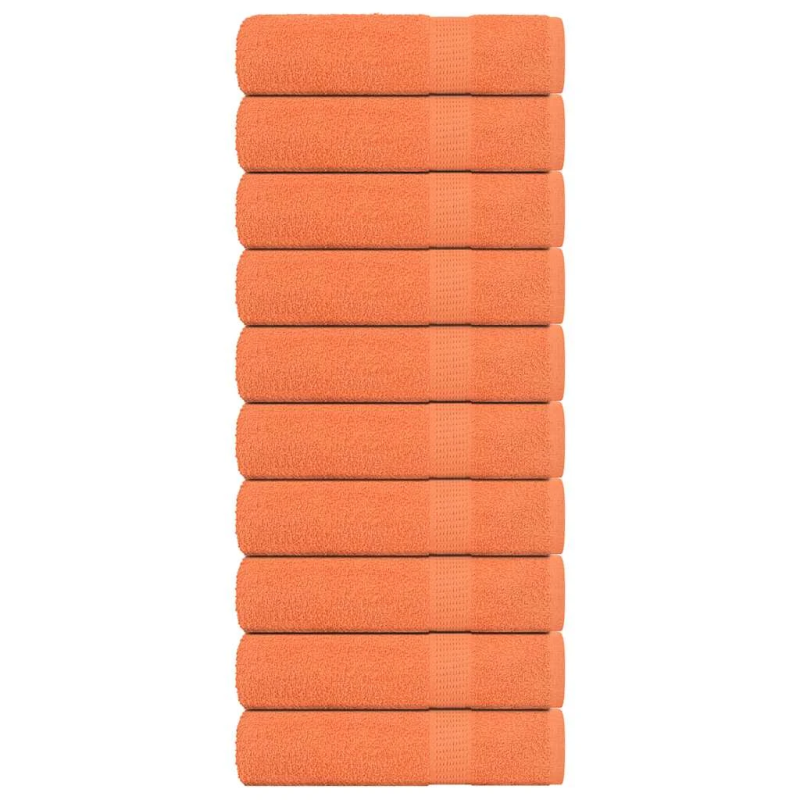 vidaXL Dušas dvieļi FROGN 10 gab Oranžs 70x140 cm 360 g-m²