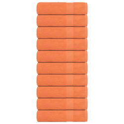 vidaXL vannas dvieļi, FROGN, 10 gab., oranži, 100x150 cm, 360 g-m²