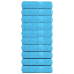 vidaXL roku dvieļi, FROGN, 10 gab., tirkīzzili, 50x100 cm, 360 g-m²