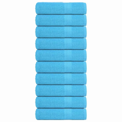 vidaXL vannas dvieļi, FROGN, 10 gab., tirkīzzili, 100x150 cm, 360 g-m²