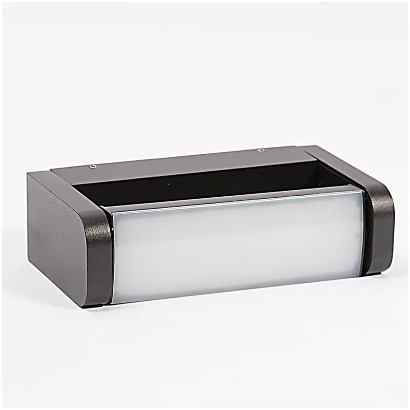 Āra sienas lampa Domoletti Effection ELED-630, 6W, LED, IP54, melna krās., 23 cm x 6 cm