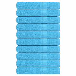 vidaXL pirts dvieļi, FROGN, 10 gab., tirkīzzili, 80x200 cm, 360 g-m²