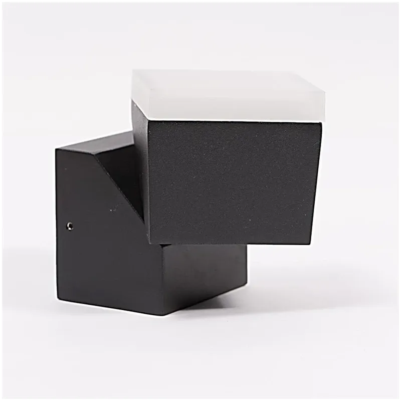 Āra sienas lampa Domoletti Effection ELED-631, 6W, LED, IP54, melna krās., 10.5 cm x 16 cm