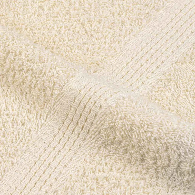 vidaXL dušas dvieļi, FROGN, 10 gab., krēmkrāsas, 70x140 cm, 360 g-m²