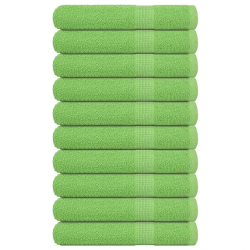 vidaXL pirts dvieļi, FROGN, 10 gab., ābolu zaļi, 80x200 cm, 360 g-m²
