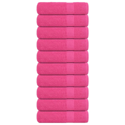 vidaXL dušas dvieļi, FROGN, 10 gab., rozā, 70x140 cm, 360 g-m²