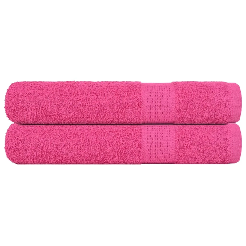 vidaXL pirts dvieļi, FROGN, 2 gab., rozā, 80x200 cm, 360 g-m²