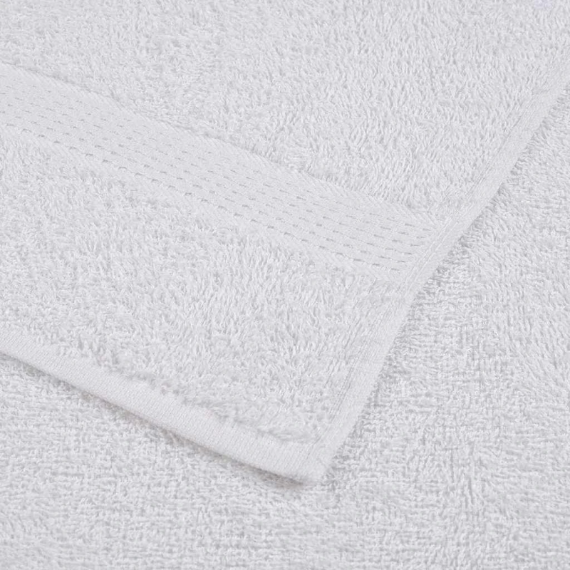 vidaXL 8 daļu dvieļu komplekts, FROGN, balts, 360 g-m²