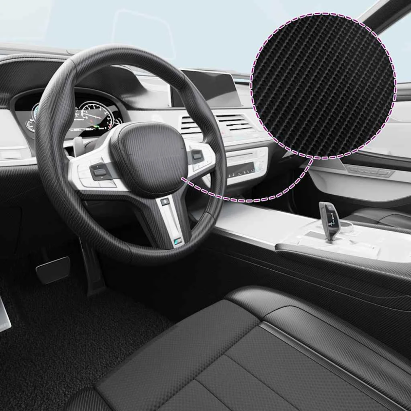 vidaXL automašīnu plēve, 4D, melna, 100x150 cm