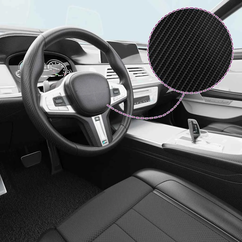 vidaXL automašīnu plēves, 2 gab., 4D, melnas, 100x150 cm